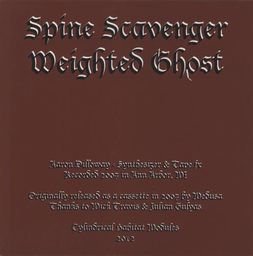 Spine Scavenger Weighted Ghost vinyl LP album (LP record) US 97WLPWE878828