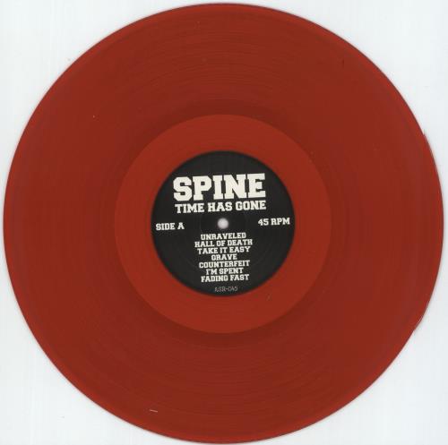 Spine Time Has Gone - Red Vinyl vinyl LP album (LP record) German UUWLPTI879598