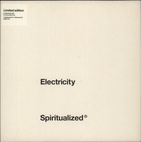 Spiritualized Electricity 7" vinyl single (7 inch record / 45) UK SPZ07EL93935