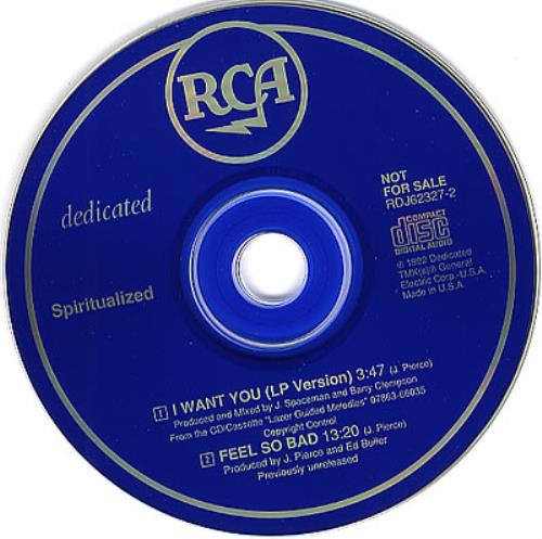 Spiritualized I Want You CD single (CD5 / 5") US SPZC5IW351840