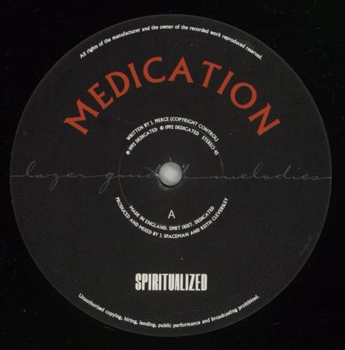 Spiritualized Medication 12" vinyl single (12 inch record / Maxi-single) UK SPZ12ME878114