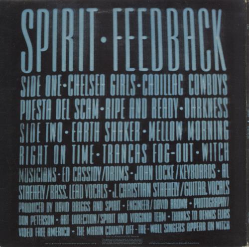 Spirit Feedback - 1st - EX vinyl LP album (LP record) UK SRTLPFE720140