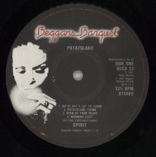 Spirit Potatoland vinyl LP album (LP record) UK SRTLPPO70636