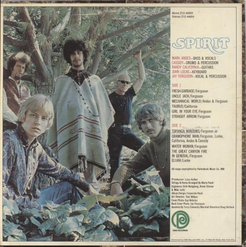 Spirit Spirit - 1st - VG vinyl LP album (LP record) US SRTLPSP859326