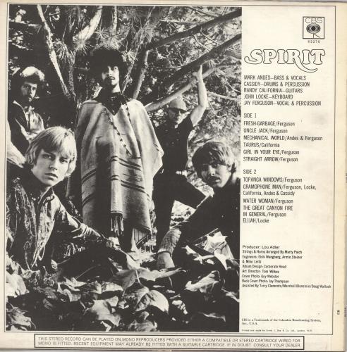 Spirit Spirit - 1st vinyl LP album (LP record) UK SRTLPSP358121