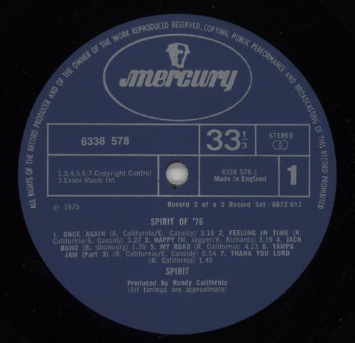 Spirit Spirit Of '76 2-LP vinyl record set (Double LP Album) UK SRT2LSP655574