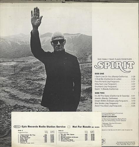 Spirit The Family That Plays Together - Timing Strip vinyl LP album (LP record) US SRTLPTH325518