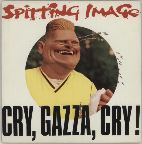 Spitting Image Cry, Gazza, Cry ! 7" vinyl single (7 inch record / 45) UK IMG07CR684626
