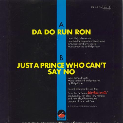 Spitting Image Da Do Run Ron 7" vinyl single (7 inch record / 45) UK IMG07DA767099