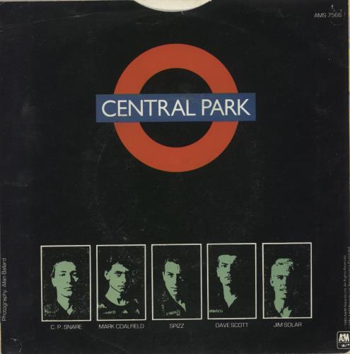 Spizz Central Park 7" vinyl single (7 inch record / 45) UK SZZ07CE89855