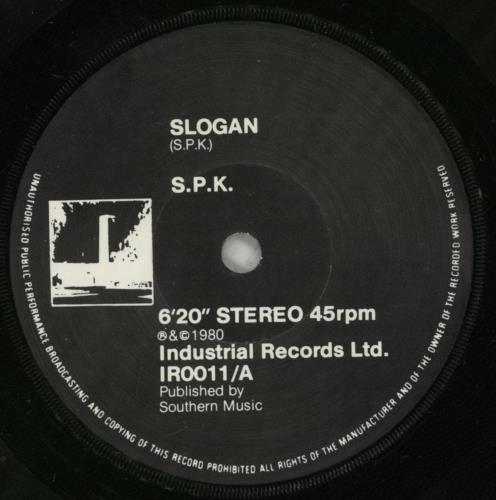 SPK Meat Processing Section 7" vinyl single (7 inch record / 45) UK KPS07ME876521