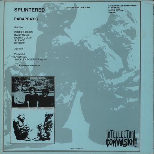 Splintered Parapraxis vinyl LP album (LP record) UK 7U-LPPA869103
