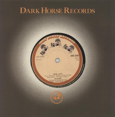 Splinter China Light 7" vinyl single (7 inch record / 45) UK S-R07CH160241