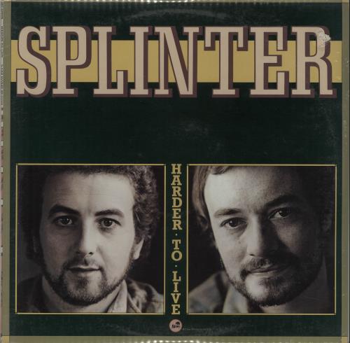 Splinter Harder To Live - Sealed vinyl LP album (LP record) US S-RLPHA522471