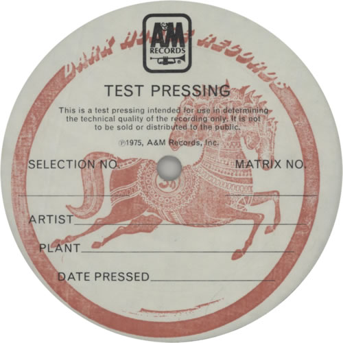 Splinter Harder To Live - Test Pressing vinyl LP album (LP record) US S-RLPHA624612