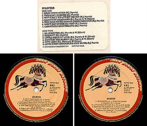 Splinter Splinter (Unplugged) vinyl LP album (LP record) UK S-RLPSP299923