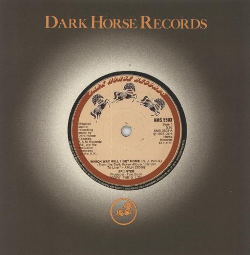 Splinter Which Way Will I Get Home 7" vinyl single (7 inch record / 45) UK S-R07WH76222