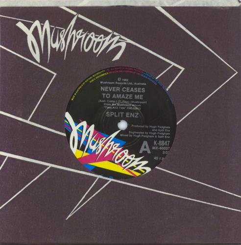 Split Enz Never Ceases To Amaze Me 7" vinyl single (7 inch record / 45) New Zealand ENZ07NE815494