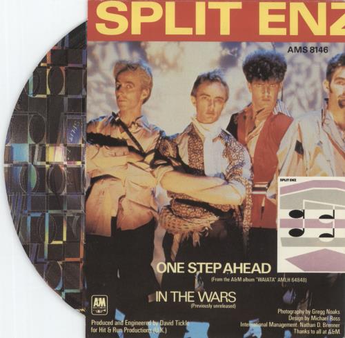 Split Enz One Step Ahead - Laser Etched 7" vinyl single (7 inch record / 45) UK ENZ07ON07278