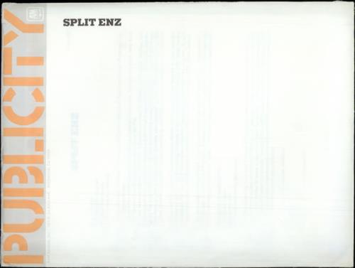Split Enz Time & Tide media press pack US ENZPPTI127605
