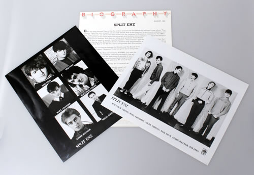 Split Enz True Colours media press pack US ENZPPTR549230