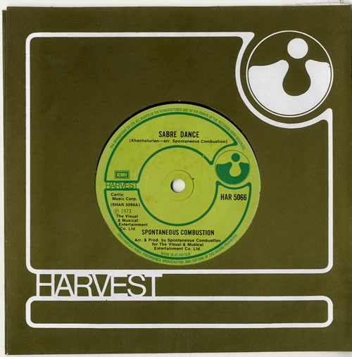 Spontaneous Combustion Sabre Dance - Solid 7" vinyl single (7 inch record / 45) UK UP007SA597272