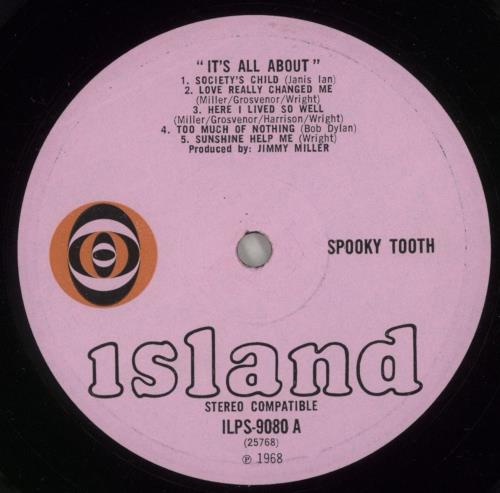 Spooky Tooth It's All About - 1st - EX vinyl LP album (LP record) UK OOKLPIT749936