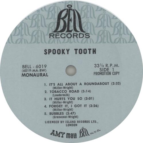 Spooky Tooth Spooky Tooth vinyl LP album (LP record) US OOKLPSP644042