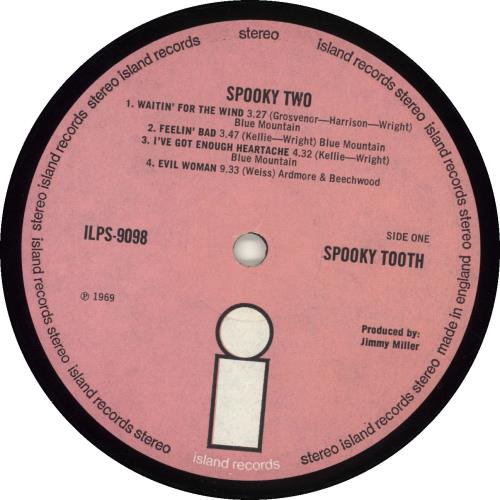 Spooky Tooth Spooky Two - 2nd vinyl LP album (LP record) UK OOKLPSP691313