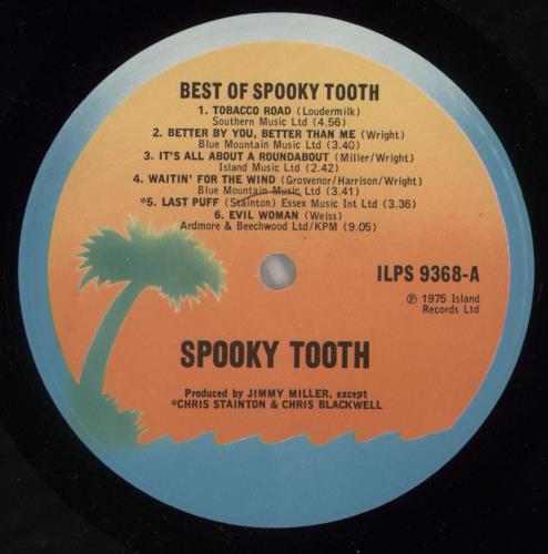 Spooky Tooth The Best Of Spooky Tooth vinyl LP album (LP record) UK OOKLPTH194131