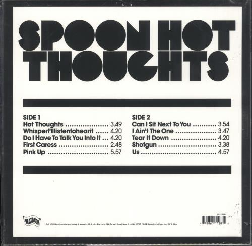 Spoon Hot Thoughts - Fully Autographed vinyl LP album (LP record) UK OO3LPHO721252