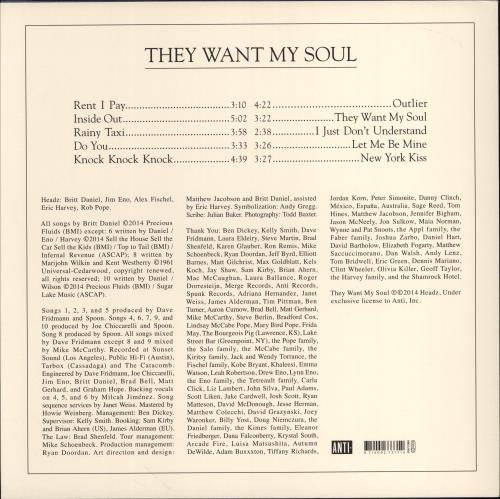 Spoon They Want My Soul - Clear Vinyl + CD vinyl LP album (LP record) UK OO3LPTH779464