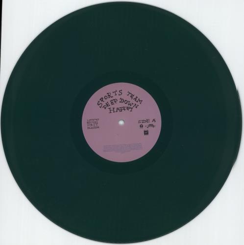 Sports Team Deep Down Happy - 1st Pressing - Green Vinyl vinyl LP album (LP record) UK 1T3LPDE876006