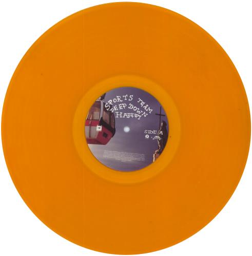Sports Team Deep Down Happy - Orange Vinyl vinyl LP album (LP record) UK 1T3LPDE800147