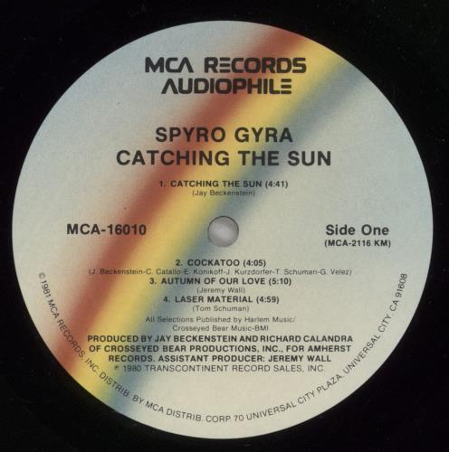 Spyro Gyra Catching The Sun - Half-Speed Mastered Virgin Vinyl vinyl LP album (LP record) US S-GLPCA885929