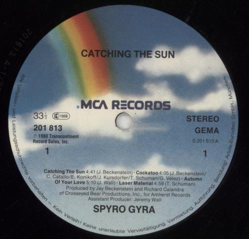 Spyro Gyra Catching The Sun vinyl LP album (LP record) German S-GLPCA727841