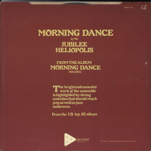 Spyro Gyra Morning Dance 12" vinyl single (12 inch record / Maxi-single) UK S-G12MO710407