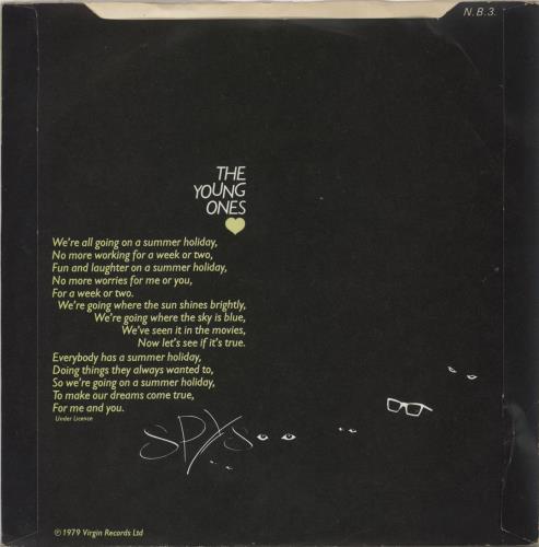 Spys (UK) The Young Ones 7" vinyl single (7 inch record / 45) UK SPY07TH05618