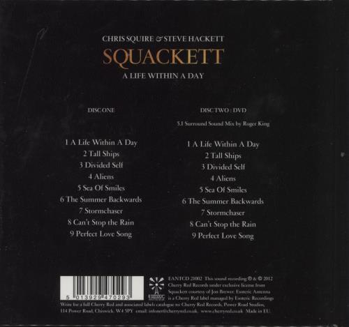 Squackett A Life Within A Day: Digibook 2-disc CD/DVD set UK 4XV2DAL791453