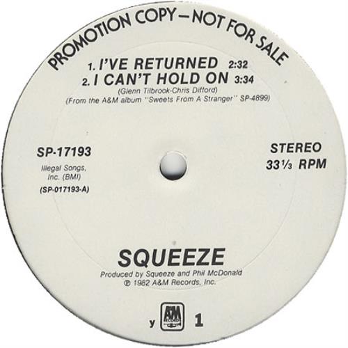 Squeeze Black Coffee In Bed 12" vinyl single (12 inch record / Maxi-single) US SQU12BL400793