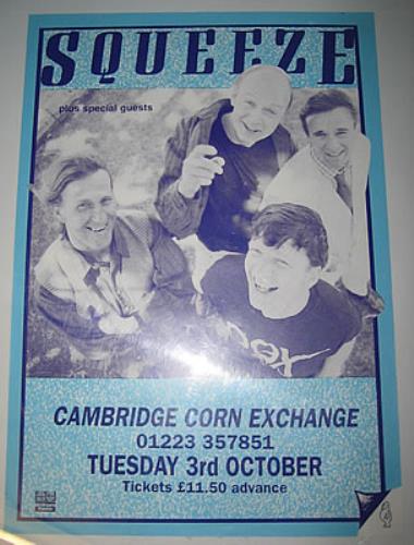 Squeeze Cambridge Corn Exchange poster UK SQUPOCA354321