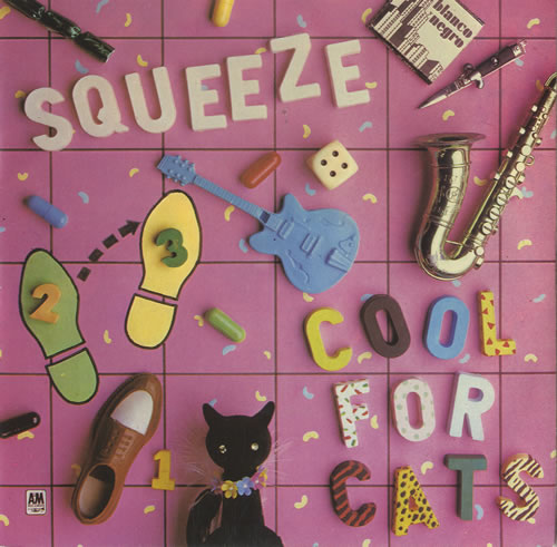 Squeeze Cool For Cats - Pink Vinyl 7" vinyl single (7 inch record / 45) UK SQU07CO538047