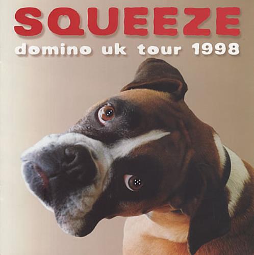 Squeeze Domino UK Tour 1998 tour programme UK SQUTRDO220607