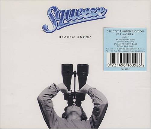 Squeeze Heaven Knows CD single (CD5 / 5") UK SQUC5HE156466