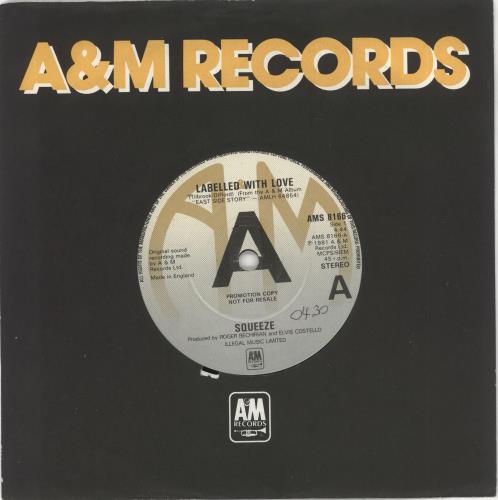 Squeeze Labelled With Love - 1st 7" vinyl single (7 inch record / 45) UK SQU07LA731008