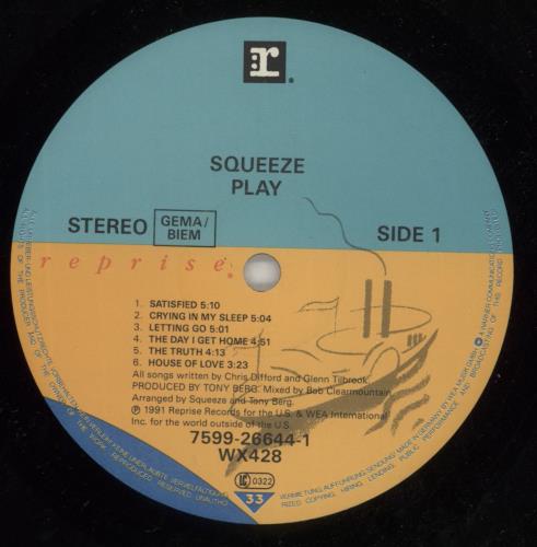 Squeeze Play vinyl LP album (LP record) UK SQULPPL552691