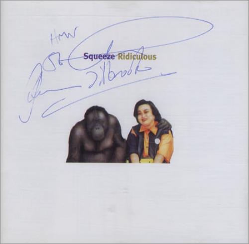 Squeeze Ridiculous - Autographed CD album (CDLP) UK SQUCDRI81675