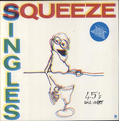 Squeeze Singles - 45's And Under - Barcoded p/s vinyl LP album (LP record) UK SQULPSI848466