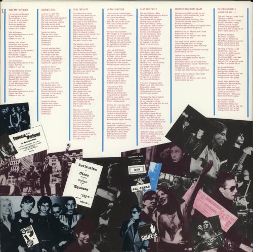 Squeeze Singles - 45's And Under - Sticker + Insert vinyl LP album (LP record) UK SQULPSI553402