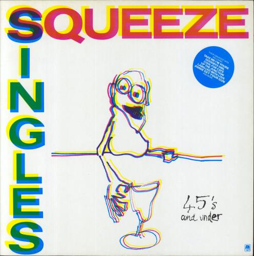 Squeeze Singles - 45's And Under - Stickered - Barcoded Sleeve vinyl LP album (LP record) UK SQULPSI849103